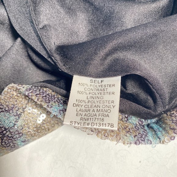 Marineblu Strapless Snake Print Blue & Brown Sequin Mini Dress with Mesh - Picture 7 of 13